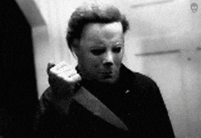 interested michael myers GIF