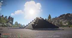 Sunny Pyramid with spotlight