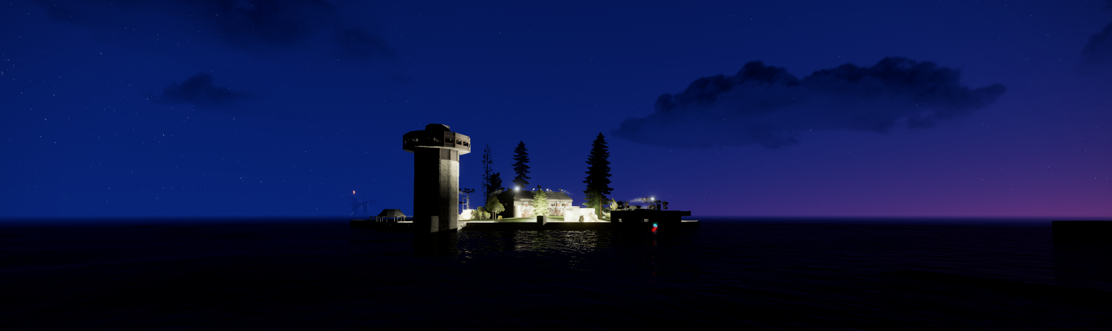 US  Scourge W27 Island at Night