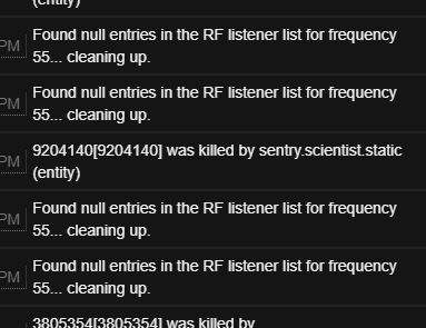 More information about "Null entries in RF listener list for Frequency 55"