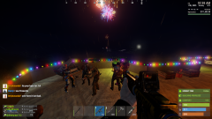 rust fireworks party