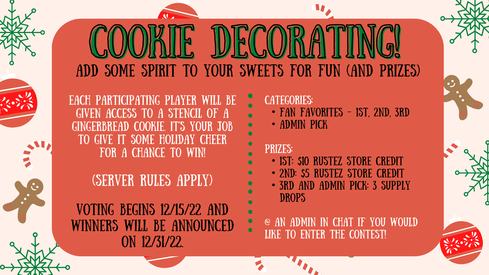US Survival: Cookie Decorating!