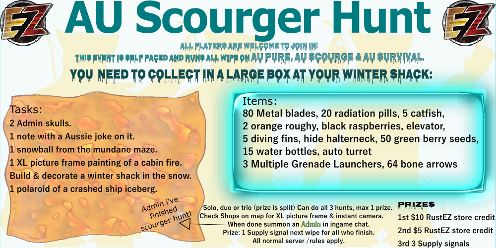 AU Scourger Hunt- Pure, Scourge & Survival.