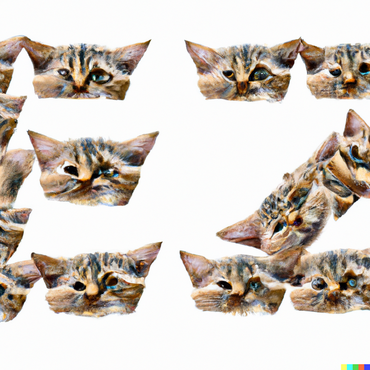 DALL ·E 2023-12-29 00.35.42 - photo realism of cat heads in the shape of the letters EZ ..png