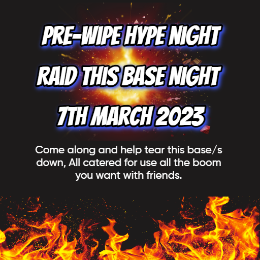 AU Pure - Pre-wipe Hype night Raid this Base/s night !